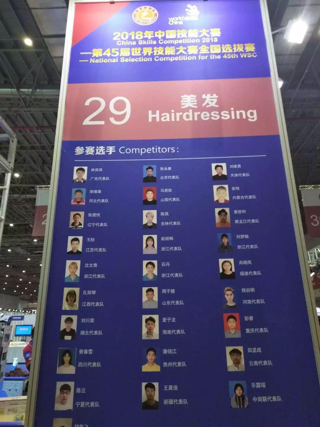 吳越學員程啟明代表河南省參加第45屆世賽啦~！