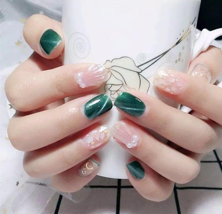 千山萬水粽是情，“棕意”你的綠色系美甲，清涼又顯白！