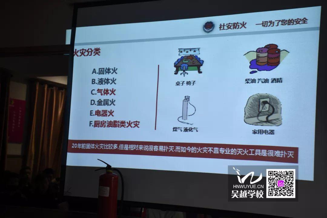 消防安全，生命至上——吳越學(xué)校消防安全知識講座